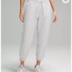 lululemon grey scuba high rise joggers